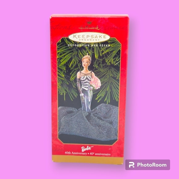 Vintage 1999 Hallmark Keepsake 40th Anniversary Barbie Ornament - Picture 1 of 5
